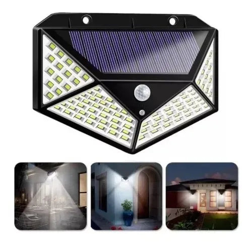 Lámpara solar de exterior con 100 LED · fotografía del proveedor