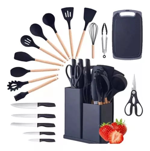 Set completo de 19 utensilios de cocina · fotografía del proveedor
