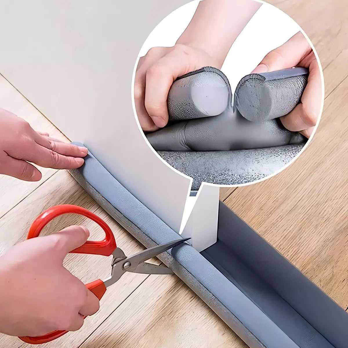 Guardapolvo ajustable para puerta · fotografía del proveedor
