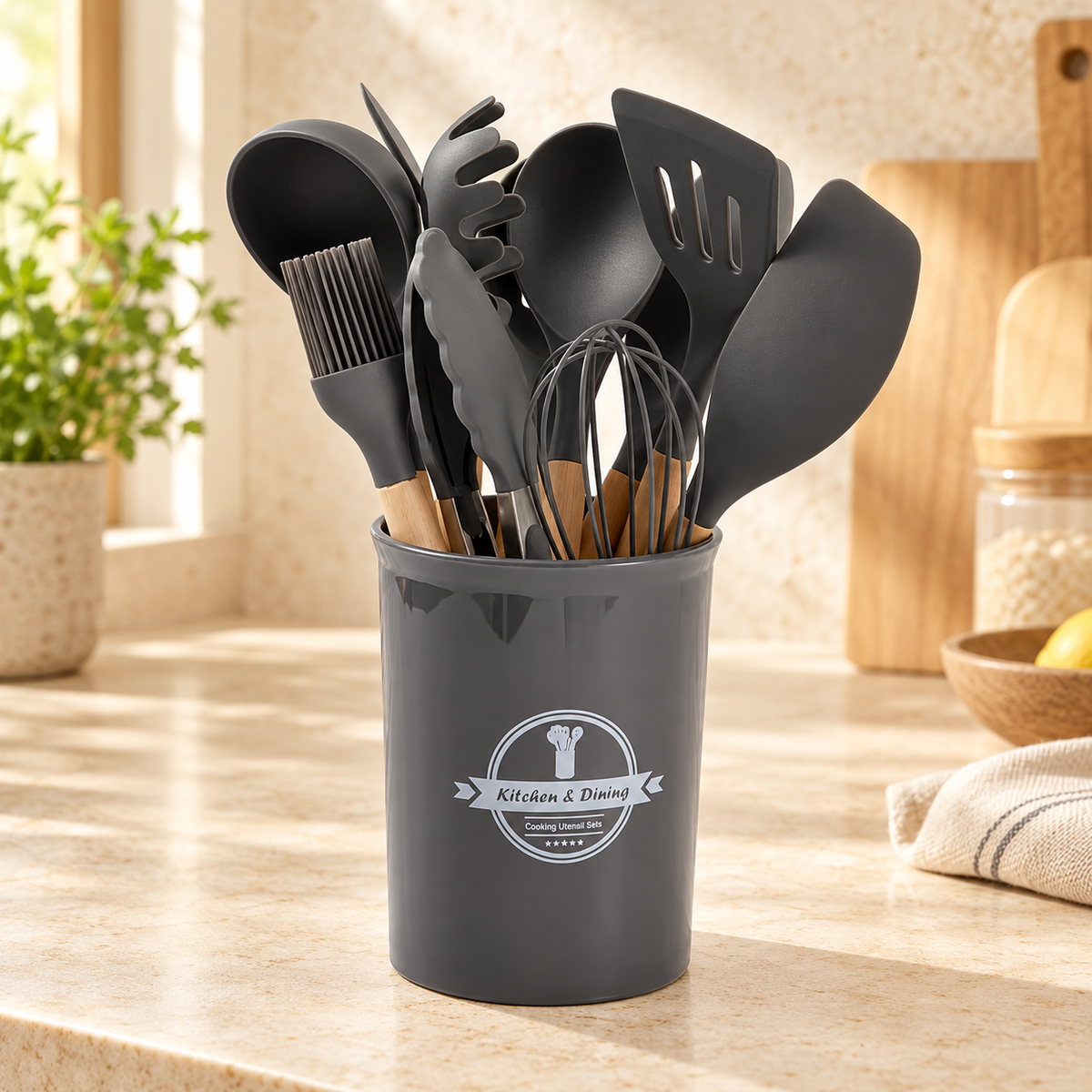 Set de 12 utensilios de cocina de silicona · ambiente FioCasa