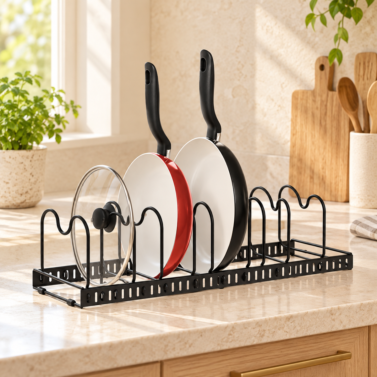 Organizador de ollas y sartenes · ambiente FioCasa