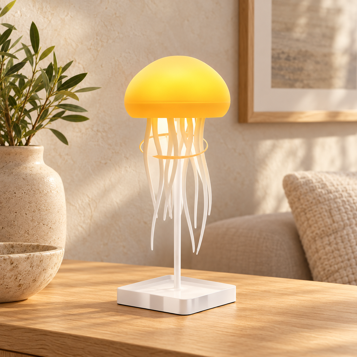 Lámpara decorativa de mesa tipo medusa · ambiente FioCasa