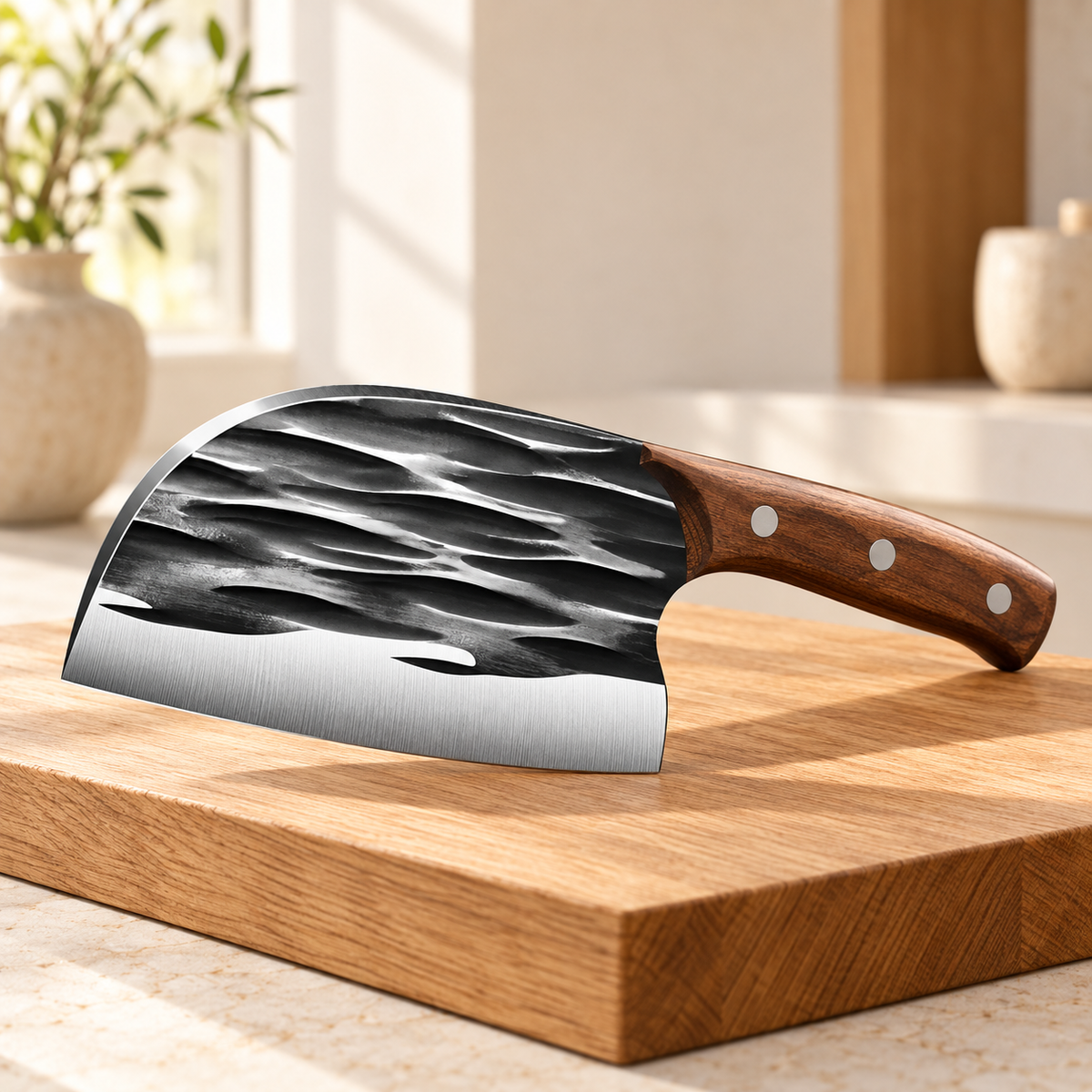 Cuchillo de cocina tipo hacha con estuche · ambiente FioCasa