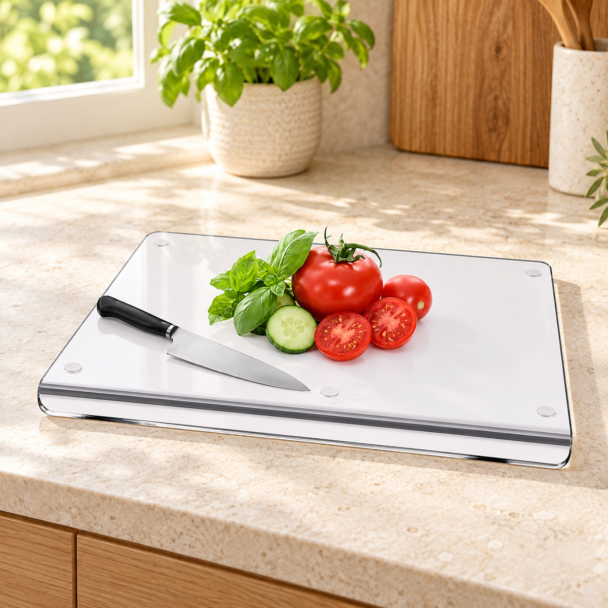 Tabla protectora acrílica para cocina · ambiente FioCasa