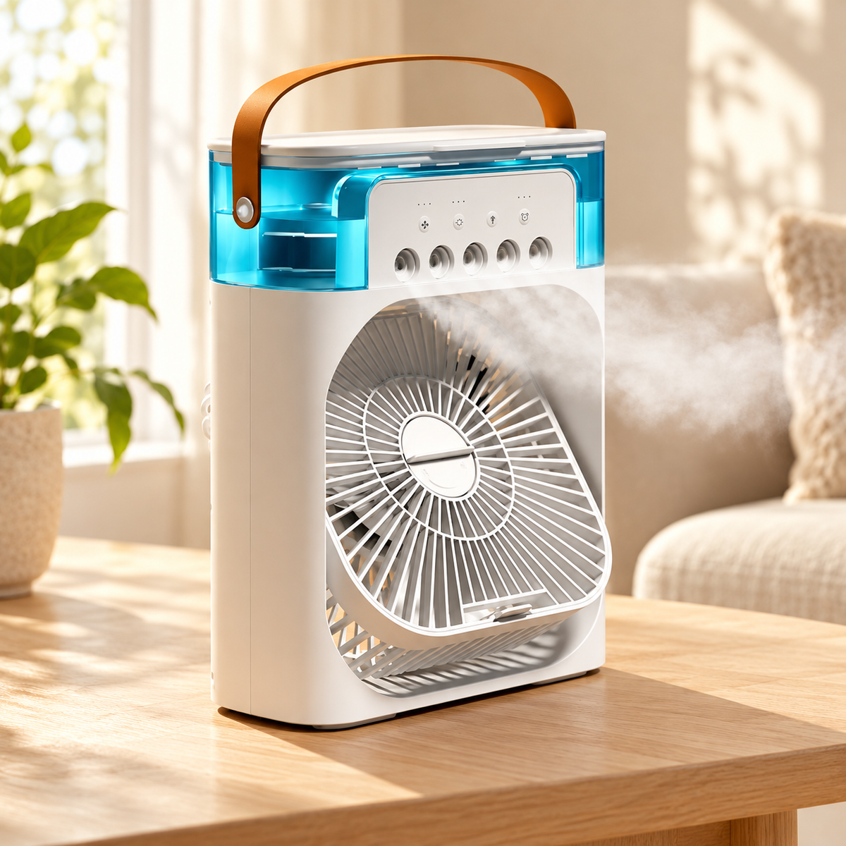 Ventilador humidificador de escritorio 3 en 1 · ambiente FioCasa