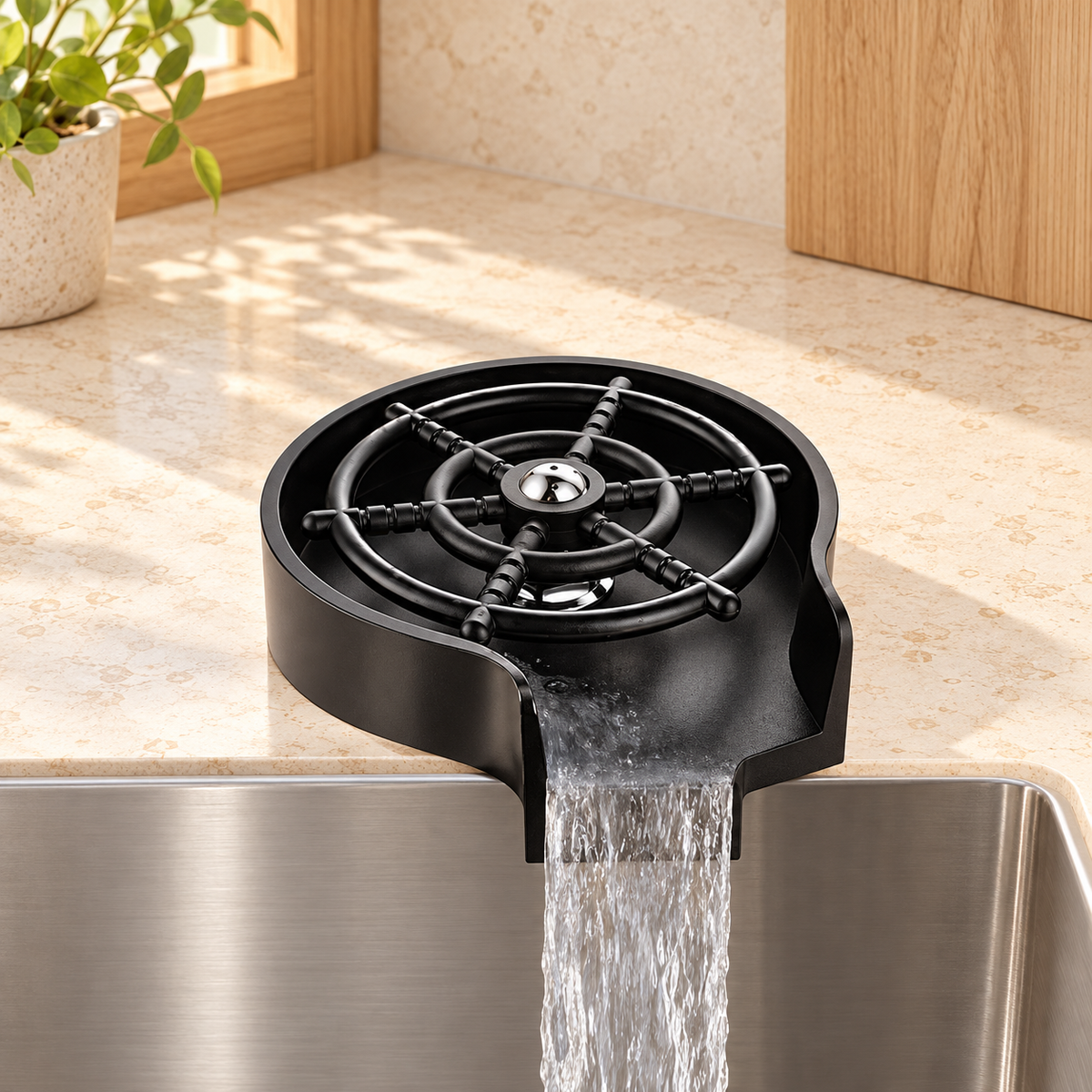 Enjuagador de vasos para fregadero · ambiente FioCasa