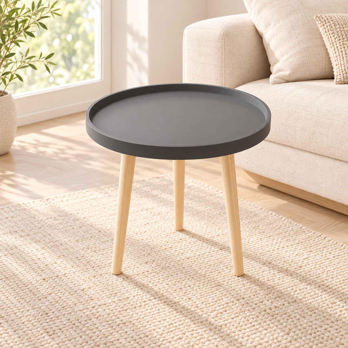 Mesa auxiliar de estilo nórdico · ambiente FioCasa