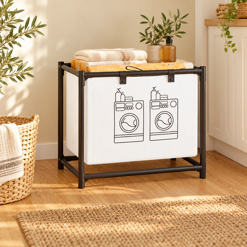 Estantería con cesto organizador de ropa YH6901